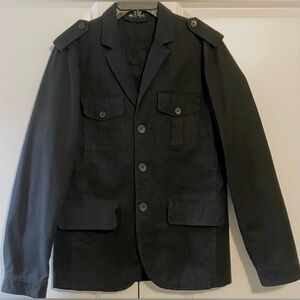 GAP Men's Classic Black Military Style Blazer USED LIKE NEW